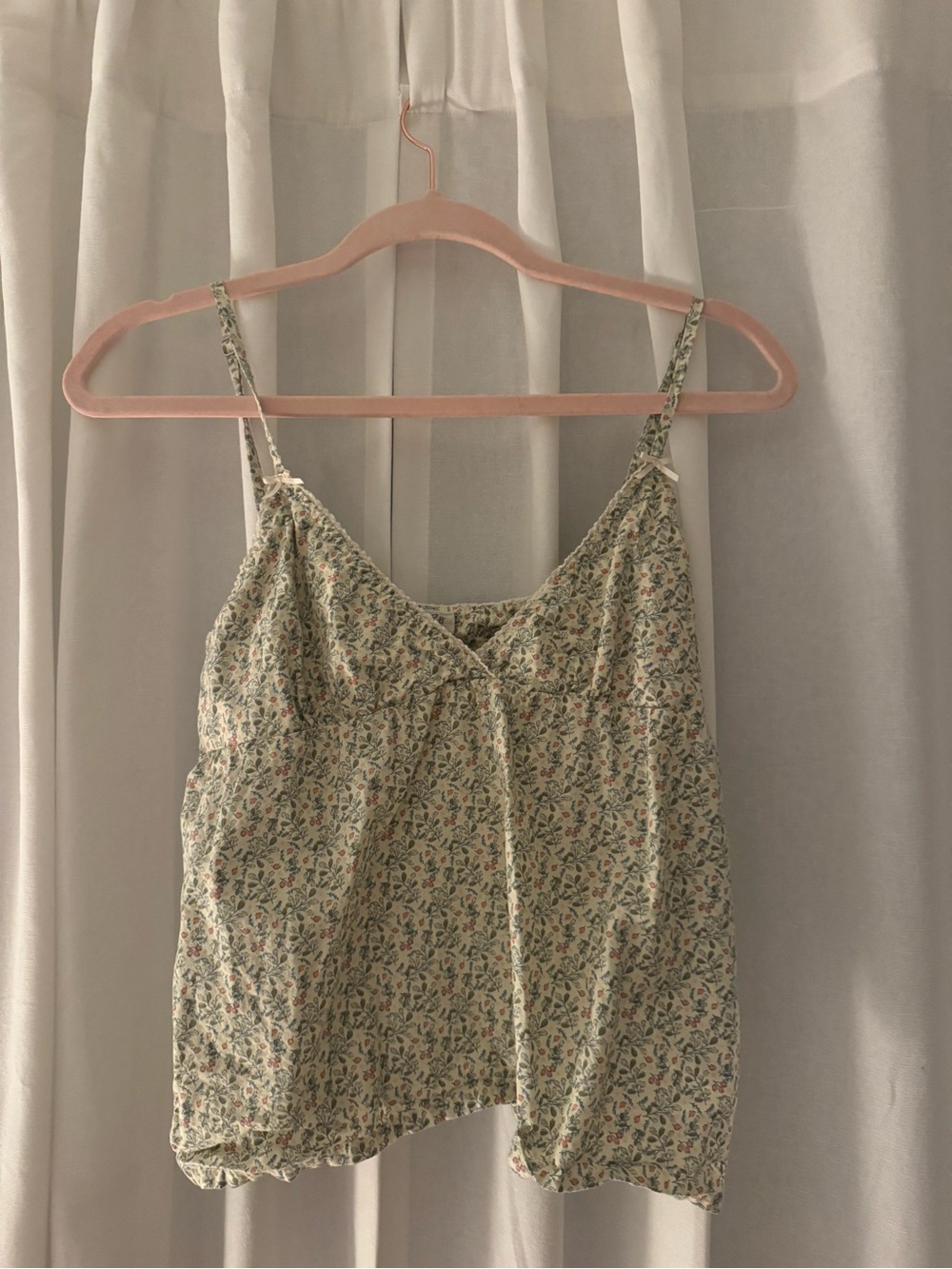 John Galt Floral Spaghetti Strap Cami Top